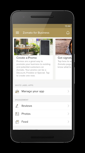 screenshot of Zomato for Business